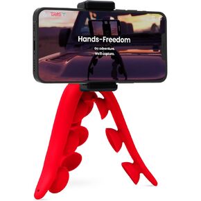 Tenikle® 360° - حامل ثلاثي مرن لكاميرا GoPro، كما يظهر على Shark Tank، حامل للكاميرا والهاتف قابل للانحناء، حامل، متوافق مع iPhone وAndroid (أسود) in Kuwait
