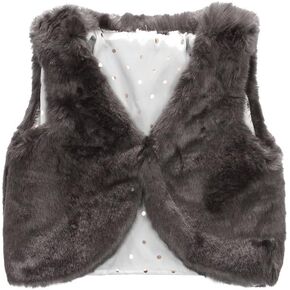 سترة LJYH للفتيات الصغيرات من الفرو الصناعي الناعم بدون أكمام in Kuwait