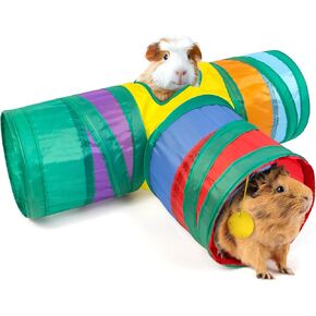 TiereCare Guinea Pig Tunnel - Collapsible Tubes Toys for Chinchilla Hamster Hedgehog and Other Small Animal in Kuwait