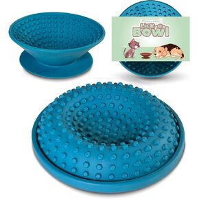 Whiskers & Wags Lick Bowl for Dogs and Cats | Interactive Slow Feeder Dog Bowls for Oral Health and Boredom Relief | 3 Shape Silicone Pet Licking Mat, XL Suction Cup to Stabilize in Saudi Arabia