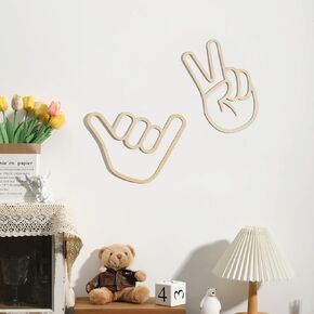 Playroom Wall Decor Where The Wild Ones Play Room Wooden Sign Wall Art Decoration for Boys and Girls Playroom Toy Room Kids Toddler Nursery Room Bedroom Home Word Cutouts Sign (Natural)
