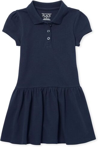 The Children's Place Baby-Girls and Toddler Short Sleeve Pique Polo Dress Drop Waist in Saudi Arabia