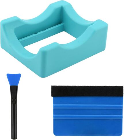 Silicone Cup Cradle with Edge Squeegee and Silicone Brush, Cup Holder with Built-in Slot, Light and Portable, for Mugs, Glasses, Coffee Cups, Glass Jars, Wine Bottles(Size:3 Pcs) in Saudi Arabia