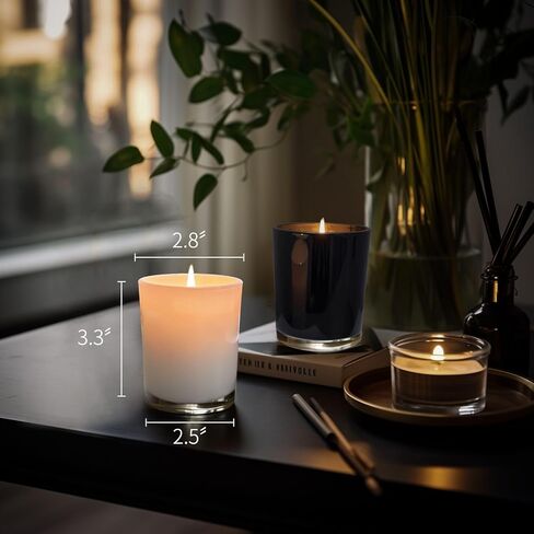 Mysflosy 2 Pack Soy Aromatherapy Candles, Scented Candle Set with Verbena and Vanilla Scents, Soy Candles Gifts for Women and Men, Home Fragrance Decor Gift, 2 x 5 oz in Saudi Arabia