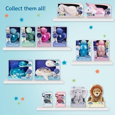 ضوء ليلي لجهاز عرض المحيط Cloud b مع أصوات بيضاء مهدئة | إعدادات قابلة للتعديل وإيقاف تلقائي | Tranquil Turtle™ - أكوا in Kuwait