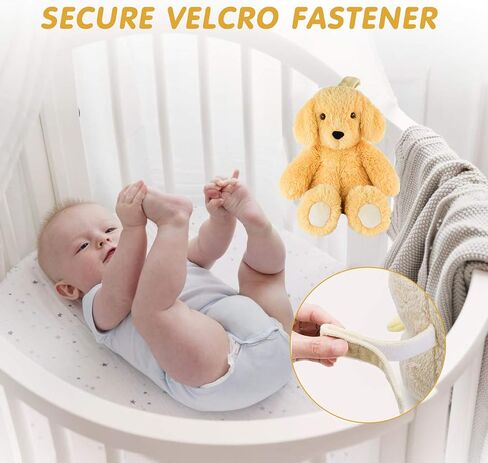 BEREST Newborns Musical Baby Sleep Soother, Mom's Heartbeat White Noise Machine, Bear Sleeping Aid with Cry Sensor, Night Light & 9 Sounds Therapy, Classic Sleeping Bear Infant Sleeping Aid Toy(Brown) in Kuwait