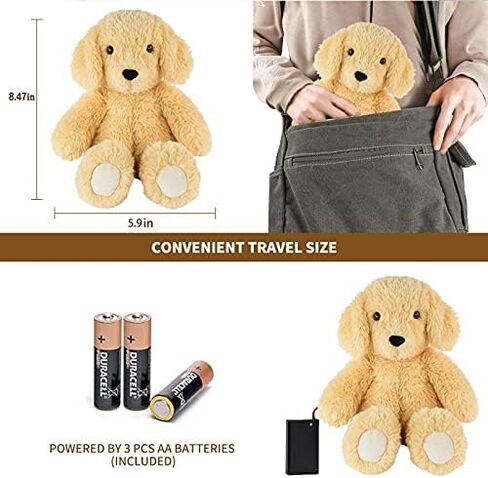BEREST Newborns Musical Baby Sleep Soother, Mom's Heartbeat White Noise Machine, Bear Sleeping Aid with Cry Sensor, Night Light & 9 Sounds Therapy, Classic Sleeping Bear Infant Sleeping Aid Toy(Brown) in Kuwait