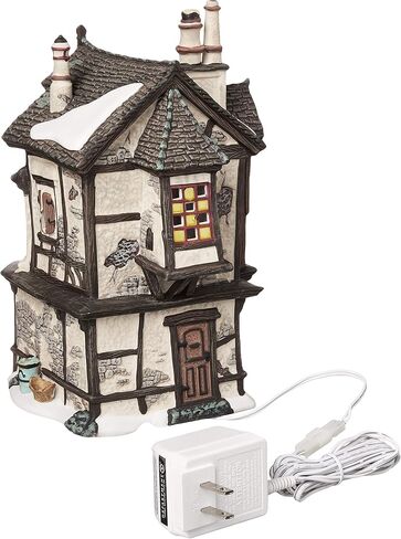 Department 56 Dickens' Village Ebenezer Scrooge's House Lit House, 8.25, Multicolor in Saudi Arabia