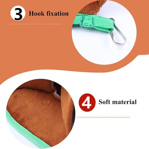 Mechpia منزل نفق الهامستر، قابل للغسل، مخبأ للحيوانات الصغيرة، سرير أنبوبي دافئ، لعب للهامستر جربيل، سنجاب الفأر in Kuwait