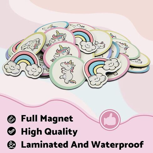 ملصقات مغناطيسية للتدريب على استخدام المرحاض مكونة من 35 قطعة بتصميم وحيد القرن in Kuwait