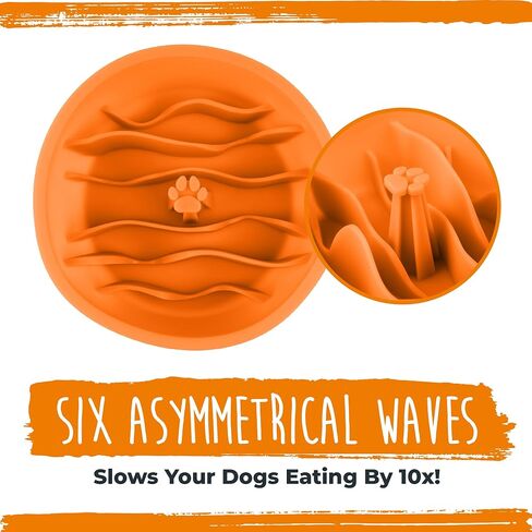 Mighty Paw Dog Lick Pad - BPA-Free Silicone Mat - Anxiety Relief, Dental Health Support, Easy Grooming, Slow Feeding, Dishwasher Safe in Kuwait