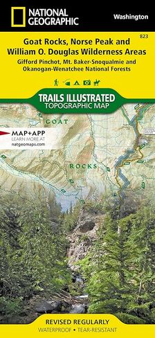 Goat Rocks, Norse Peak and William O. Douglas Wilderness Areas Map [Gifford Pinchot, Mt. Baker-Snoqualmie, and Okanogan-Wenatchee National Forests] (National Geographic Trails Illustrated Map, 823) in Saudi Arabia