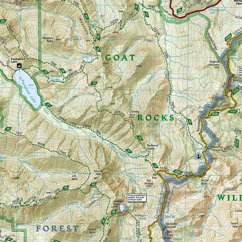 Goat Rocks, Norse Peak and William O. Douglas Wilderness Areas Map [Gifford Pinchot, Mt. Baker-Snoqualmie, and Okanogan-Wenatchee National Forests] (National Geographic Trails Illustrated Map, 823) in Saudi Arabia