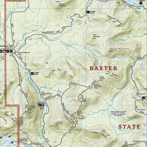 Baxter State Park/mount Katahdin: Trails Illustrated Other in Saudi Arabia