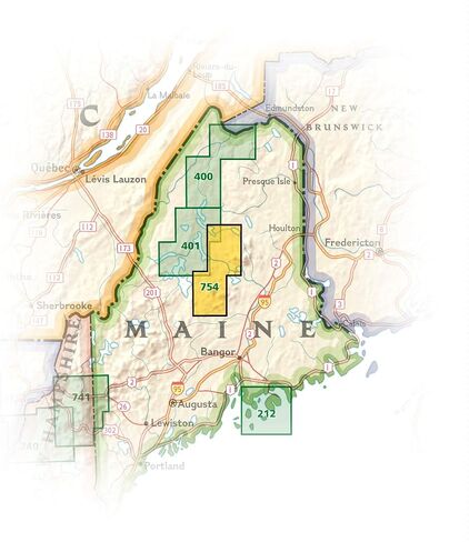 Baxter State Park/mount Katahdin: Trails Illustrated Other in Saudi Arabia