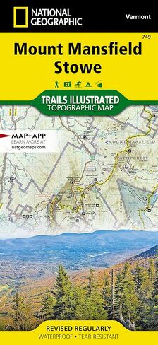 Mount Mansfield, Stowe Map (National Geographic Trails Illustrated Map, 749) in Saudi Arabia