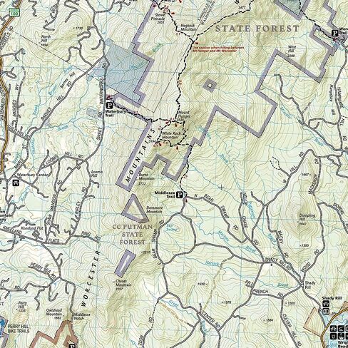 Mount Mansfield, Stowe Map (National Geographic Trails Illustrated Map, 749) in Saudi Arabia