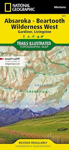 Absaroka-beartooth Wilderness West [gardiner, Livingston]: Trails Illustrated Maps in Saudi Arabia
