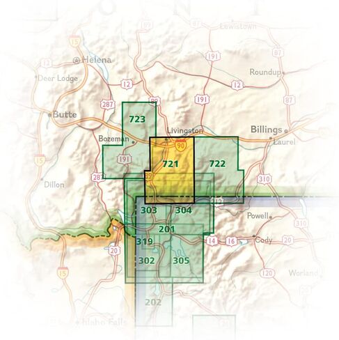 Absaroka-beartooth Wilderness West [gardiner, Livingston]: Trails Illustrated Maps in Saudi Arabia