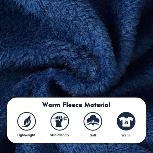 ROMPERINBOX Baby Boy Fleece Jacket Newborn Infant Girl Zipper Hooded Warm Coat Winter Long Sleeve Solid Outerwear 0-3T in Kuwait