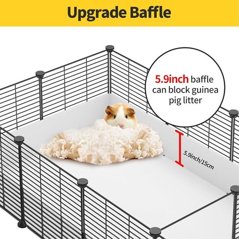 Oneluck Guinea Pig Cage,Indoor Habitat Cage with Waterproof Plastic Bottom,Playpen for Small Pet Bunny, Turtle, Hamste, Loft and Partition in Kuwait