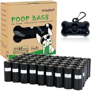 Dog Poop Bags - 330 Counts,dog Poop Bags for Dog, Leak Proof Doggie Waste Bag - Eco-Friendly, Puppy Poop Bags with Dispenser