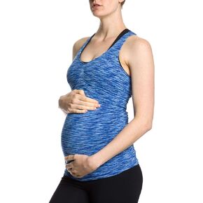 CLOYA Maternity Activewear Workout Tank Tops Pregnancy Women Yoga Clothes Seamless Racerback