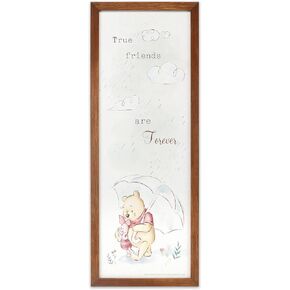 Disney Winnie the Pooh Kindness Always Framed Wood Wall Decor - Large Winnie the Pooh Wall Art for Kids' Bedroom, Nursery or Home Decor