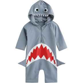 فينيت بيبي طقم ملابس سباحة قطعة واحدة باكمام طويلة للاولاد الصغار من ليتل انفانت in Kuwait