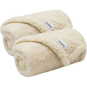Premium Fluffy Fleece Dog Blanket, Soft and Warm Pet Throw for Dogs & Cats (3-Pack XSmall 24x16'', Grey)
