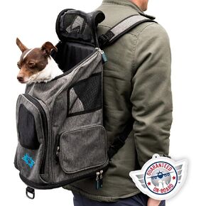 حقيبة ظهر للسفر من شيربا كات مع رؤية فقاعية، معتمدة من شركات الطيران - أسود، مقاس واحد in Kuwait