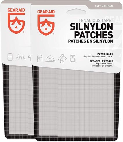 GEAR AID Tenacious Tape Silnylon Patches for Silicone Tent and Tarp Repair, 3"x5" in Saudi Arabia
