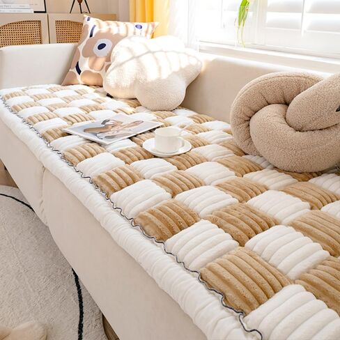 Couch Cover for Dogs Washable, Sofa Cover Protector, Couch Covers for 3 Cushion Couch Sofa Pet Friendly, Soft, Non Slip (27.6 x 70.9 Inch, Dark Brown) in Kuwait