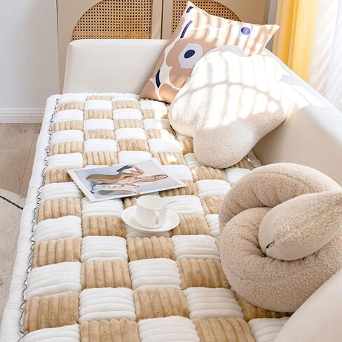 Couch Cover for Dogs Washable, Sofa Cover Protector, Couch Covers for 3 Cushion Couch Sofa Pet Friendly, Soft, Non Slip (27.6 x 70.9 Inch, Dark Brown) in Kuwait