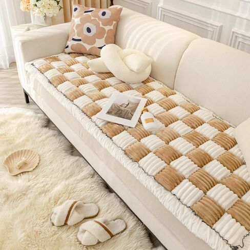 Couch Cover for Dogs Washable, Sofa Cover Protector, Couch Covers for 3 Cushion Couch Sofa Pet Friendly, Soft, Non Slip (27.6 x 70.9 Inch, Dark Brown) in Kuwait