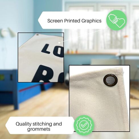 لافتة قماشية بتصميم علم طويل العمر مقاس 20 انش × 30 انش - ديكور غرفة الاولاد لتزيين الحضانة للاولاد والاطفال الصغار، ديكور حائط للاولاد in Kuwait