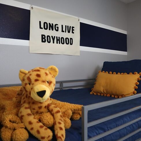 لافتة قماشية بتصميم علم طويل العمر مقاس 20 انش × 30 انش - ديكور غرفة الاولاد لتزيين الحضانة للاولاد والاطفال الصغار، ديكور حائط للاولاد in Kuwait