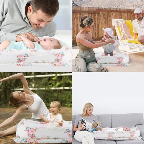 Baby Lounger Cover for Dockatot Deluxe + | 100% Cotton Hypoallergenic Newborn Premium Quality Spare Cover(Cover Only) (Rainbow) in Kuwait