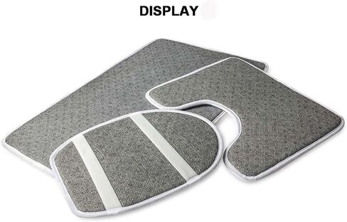 FOR U DESIGNS Trendy Bath Mat Cute Bathroom Mat Basketball U Shape Toilet Rug 3 Piece Bathroom Rug Set Non Slip Soft Absorbent Toilet Lid Cover Elongated Washable in Kuwait