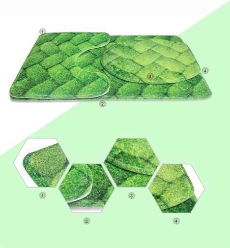 FOR U DESIGNS Trendy Bath Mat Cute Bathroom Mat Basketball U Shape Toilet Rug 3 Piece Bathroom Rug Set Non Slip Soft Absorbent Toilet Lid Cover Elongated Washable in Kuwait