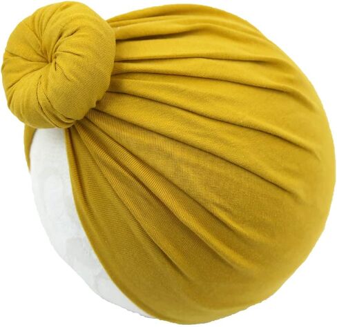 Baby Hats Newborn Baby Girls Turban Hospital Hat Infant Toddler Kid Hat Big Hair Bow Top Knot Head Wrap in Saudi Arabia