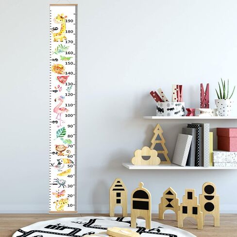 مخطط نمو للأطفال، ملصق جداري قابل للإزالة لقياس الارتفاع، مخطط نمو محمول، مسطرة حائط لطيفة للأطفال والبنات والأولاد وغرفة نوم الأطفال الصغار (2) in Kuwait