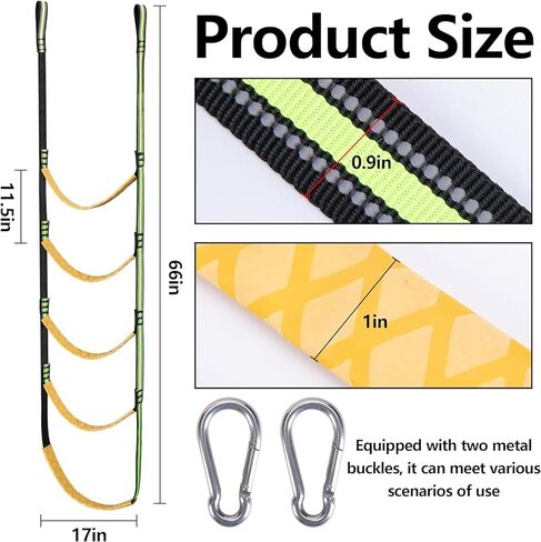 LFUTARI تسلق مساعد للصيد، خفيف الوزن، عصا تسلق للصيد، سلم حبل منسوج لسلامة الصيد، التسلق في الهواء الطلق، الكهوف، التجديف in Kuwait