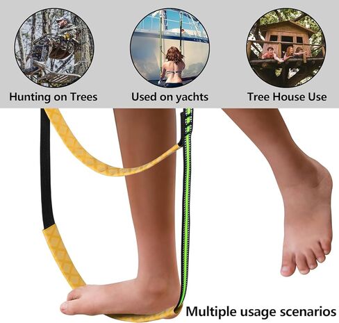 LFUTARI تسلق مساعد للصيد، خفيف الوزن، عصا تسلق للصيد، سلم حبل منسوج لسلامة الصيد، التسلق في الهواء الطلق، الكهوف، التجديف in Kuwait