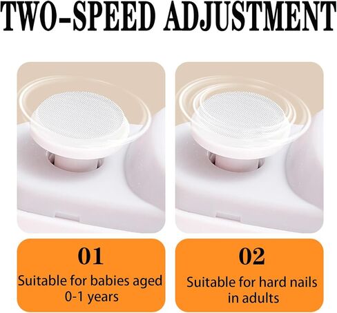 HEYAXA Electric Nail Clipper, Rechargeable Fingernail Clippers 2 Speeds Nail File Nail Trimmer with Nail Scraps Storage and Light for Baby, Kids, Women, Seniors, Weak Hand in Kuwait