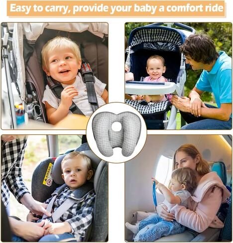 KAKIBLIN Baby Neck Pillow, Upgraded Baby Neck Pillows for Car Seat | Infant Neck Support Pillow, Head and Neck Support for 3-12 Months, Newborn Head Support for Car Seats, Strollers, Pushchairs in Saudi Arabia
