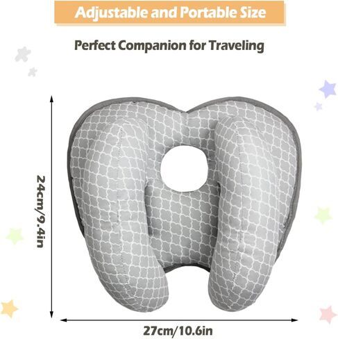 KAKIBLIN Baby Neck Pillow, Upgraded Baby Neck Pillows for Car Seat | Infant Neck Support Pillow, Head and Neck Support for 3-12 Months, Newborn Head Support for Car Seats, Strollers, Pushchairs in Saudi Arabia