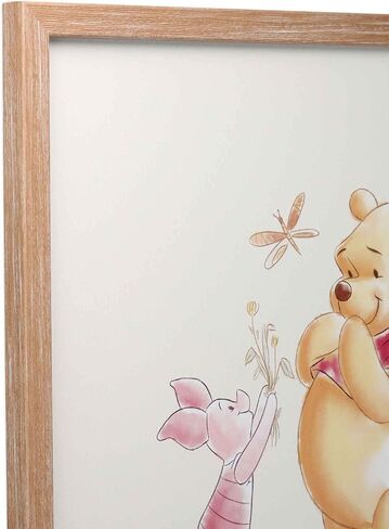 ديكور حائط خشبي مؤطر دائمًا من ديزني ويني ذا بوه - لوحة فنية جدارية كبيرة ويني ذا بوه لغرفة نوم الأطفال أو الحضانة أو ديكور المنزل in Saudi Arabia