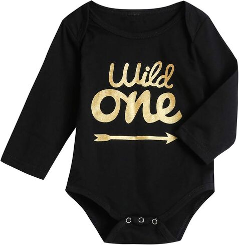 Shalofer Baby Girl First Birthday Outfit 1st Birthday Girl Wild One Clothes Set in Saudi Arabia