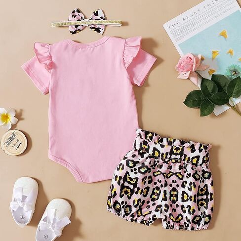 Shalofer Baby Girl First Birthday Outfit 1st Birthday Girl Wild One Clothes Set in Saudi Arabia